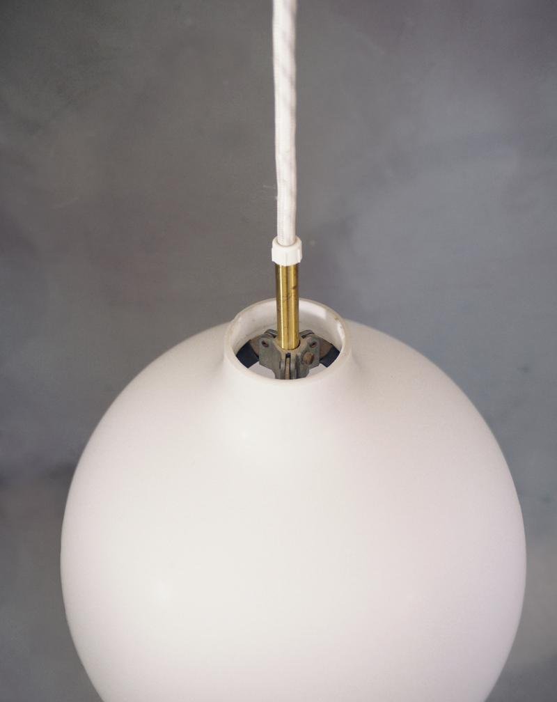 Opaline Glass Satellite Pendant Lamp by Vilhelm Wohlert for Louis Poulsen, 1970s