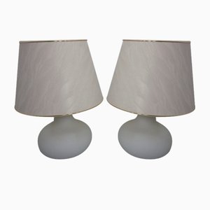 Opaline Glass Table Lamps from Glashütte Limburg, 1960s, Set of 2-RDW-1777902