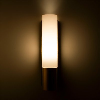 Opaline Glass Wall Lights from Glashütte Limburg, 1970, Set of 2-VDW-2032761