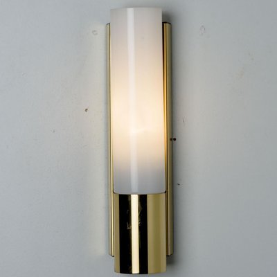 Opaline Glass Wall Lights from Glashütte Limburg, 1970, Set of 2-VDW-2032761