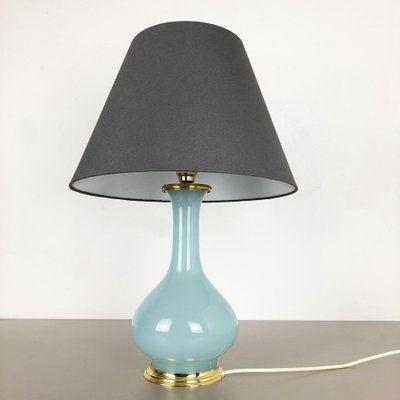 Opaline Murano Glass Table Light by Cenedese Vetri, Italy, 1960s-QZ-1052923