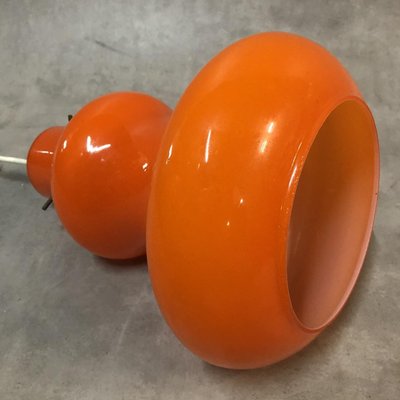 Opaline Orange Ceiling Lamp, 1970s-SDV-673983