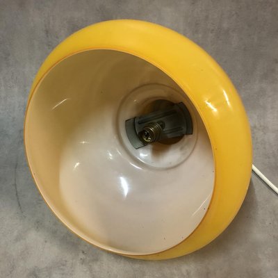 Opaline Orange Ceiling Lamp, 1970s-SDV-673958