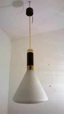 Opaline Pendant Lamp from Stilnovo, 1950s-EI-361957