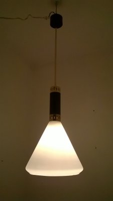 Opaline Pendant Lamp from Stilnovo, 1950s-EI-361957