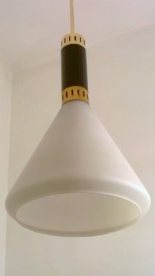 Opaline Pendant Lamp from Stilnovo, 1950s-EI-361957