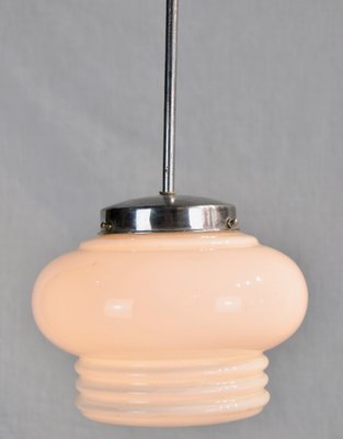 Opaline White Tulip Ceiling Lamp, 1940s-ROJ-655221