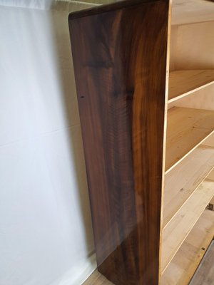 Open Bookcase in Burl Mahogany, 1950s-ZUW-1406537