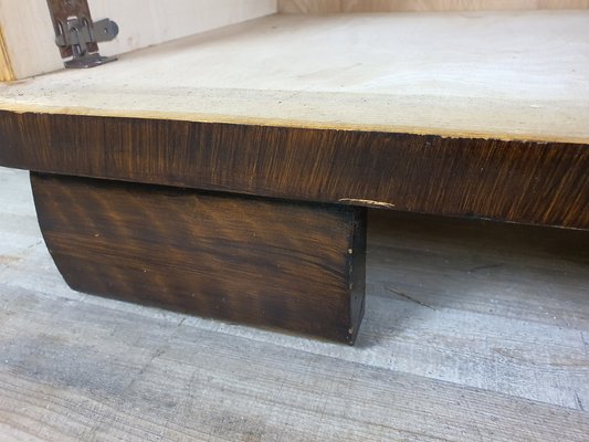 Open Bookcase in Burl Mahogany, 1950s-ZUW-1406537