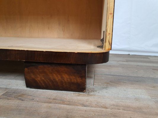 Open Bookcase in Burl Mahogany, 1950s-ZUW-1406537