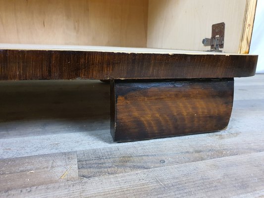 Open Bookcase in Burl Mahogany, 1950s-ZUW-1406537