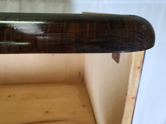 Open Bookcase in Burl Mahogany, 1950s-ZUW-1406537