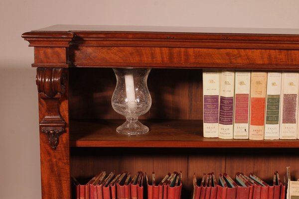 Open Bookcase in Mahogany, England, 19th Century-HPU-1765039