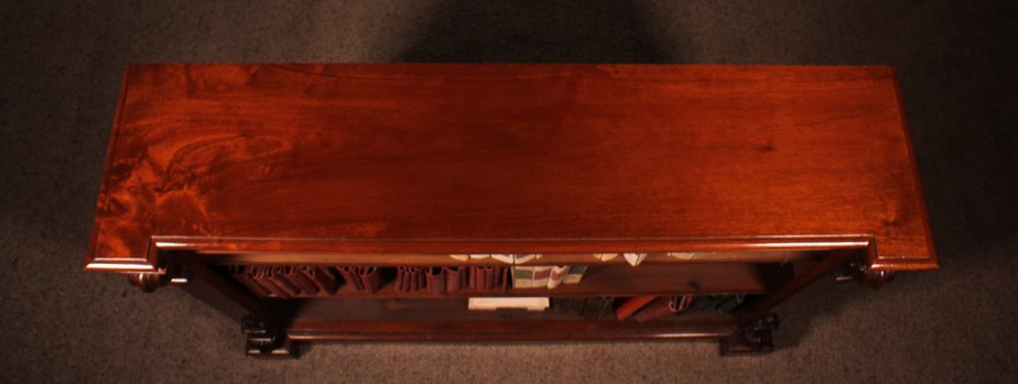 Open Bookcase in Mahogany, England, 19th Century-HPU-1765039