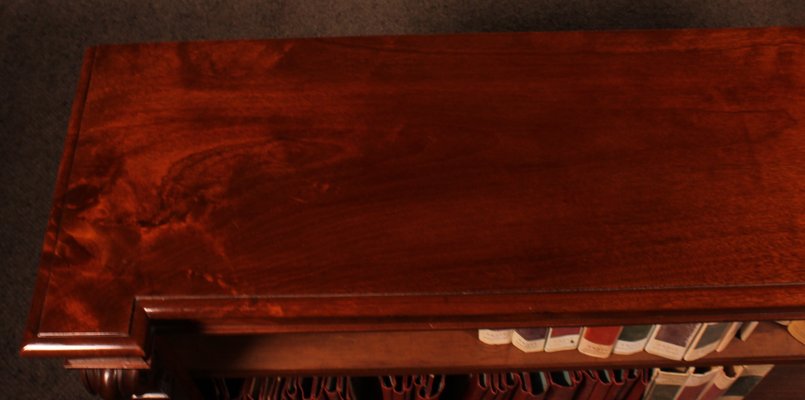 Open Bookcase in Mahogany, England, 19th Century-HPU-1765039