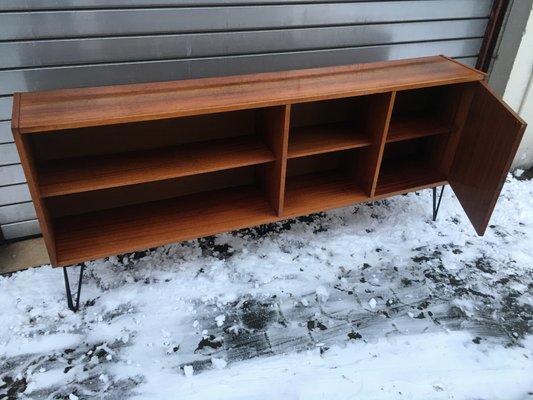 Open Bookcase on Metal Legs, 1970s-WQQ-1112903