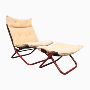 Open Folding Lounge Chair by Jan Dranger and Johan Huldt for Innovator, 1970s-TLV-2018174