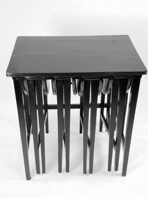 Openable Nesting Tables from Mundus, Vienna, 1910s, Set of 5-UWE-967331