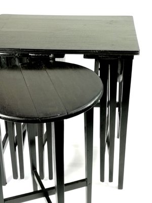 Openable Nesting Tables from Mundus, Vienna, 1910s, Set of 5-UWE-967331