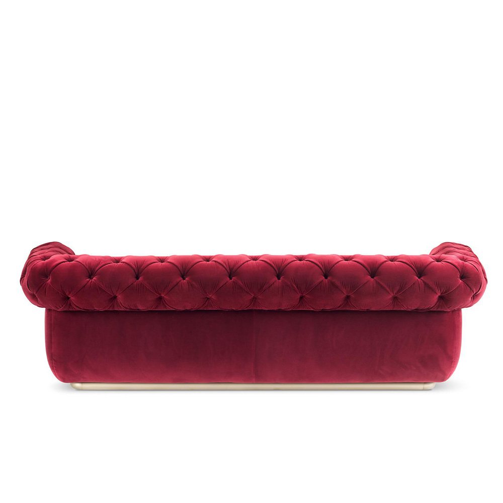 Opera Burgundy Sofa by Stefano Giovannoni