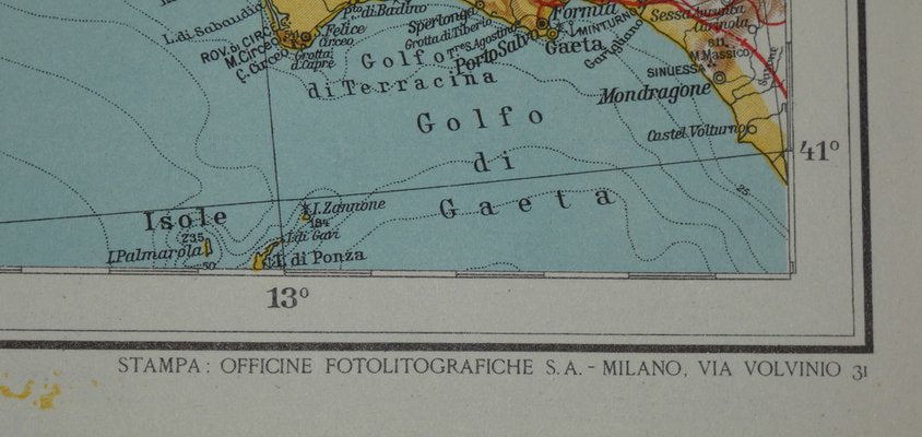 Opera Cartographic Mirabile Card from North Sea to the Mediterranean and Ethnographic Europe from C. T. I. Milan, Italy, 1939, Set of 3-ERB-964836