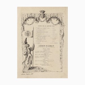 Opera Program Lithograph on Paper, 1885-ZCI-778585