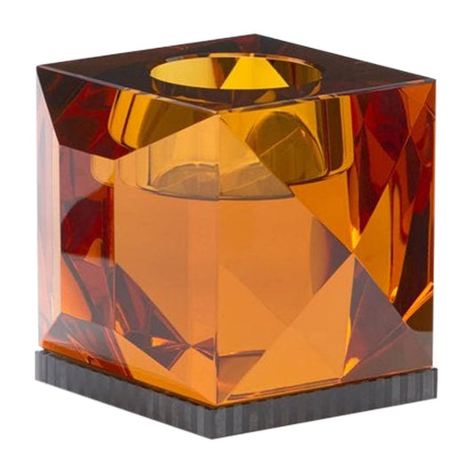 Ophelia Amber Crystal T-Light Holder by Reflections Copenhagen