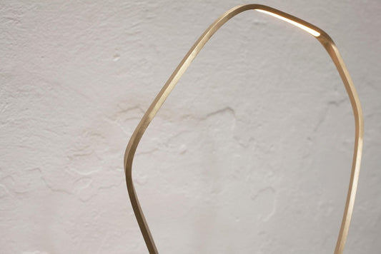 Ophelia Brass Sculptural Table Lamp by Morghen Studio