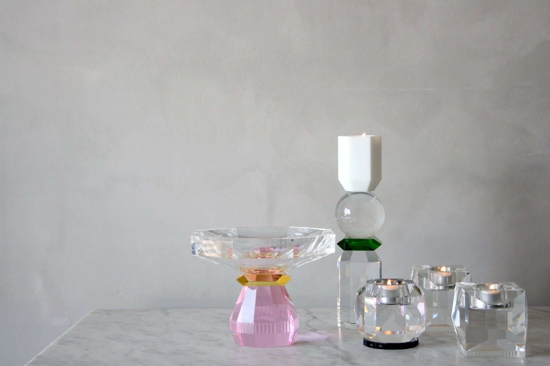 Ophelia Clear T-Light Holder by Reflections Copenhagen