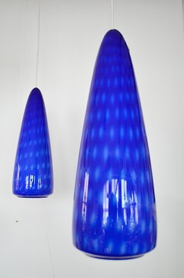 Optica Glass Pendant Lamps by Jo Hammerborg for Fog & Mørup, 1960s, Set of 2-OV-832575