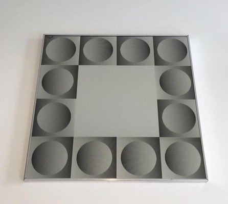 Optical Art Mirror in Style of Victor Vasarely, 1970s-BA-658423