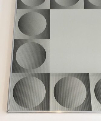 Optical Art Mirror in Style of Victor Vasarely, 1970s-BA-658423