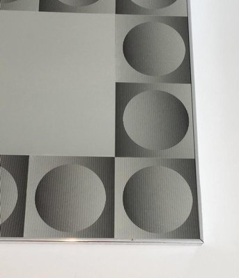 Optical Art Mirror in Style of Victor Vasarely, 1970s-BA-658423