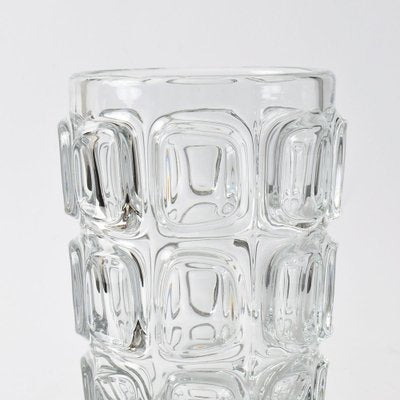 Optical Glass Vase by Frantisek Vizner for Libochovice, 1960s-IXK-1409053