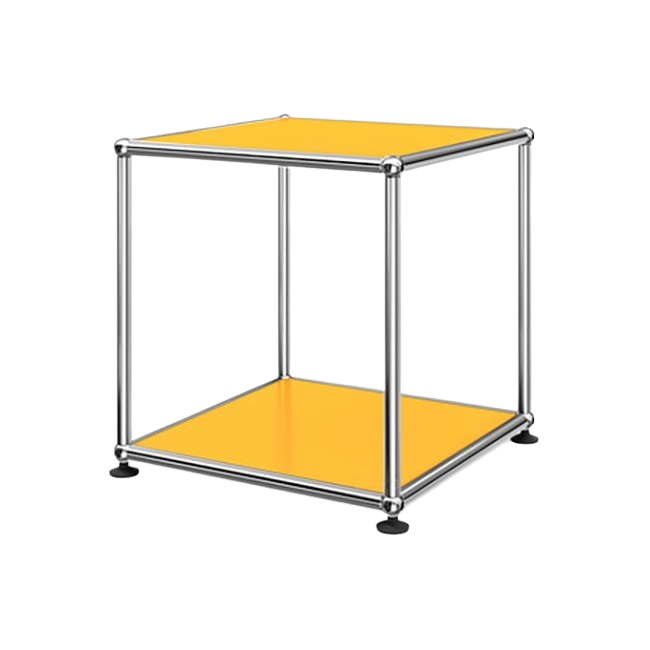 1x1 Metal Side Table [W350XD350XH350] by Usm #Golden Yellow [RAL 1004]