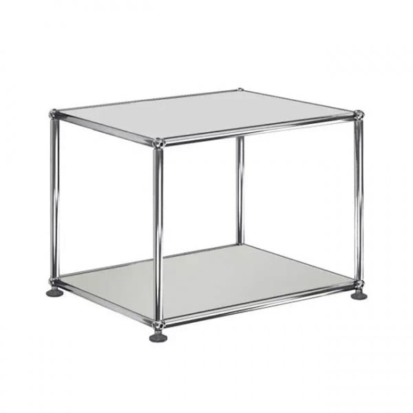 1x1 Metal Side Table [W500XD350XH395] by Usm #Light Gray [RAL 7035]