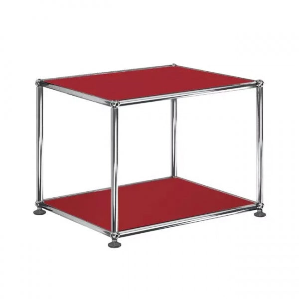 1x1 Metal Side Table [W500XD350XH395] by Usm #USM Ruby Red