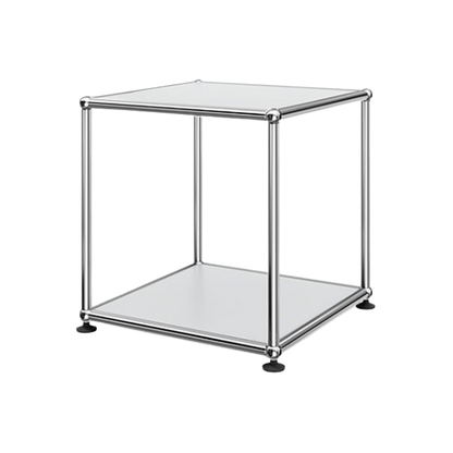 1x1 Metal Side Table [W350XD350XH350] by Usm #USM Matte Silver