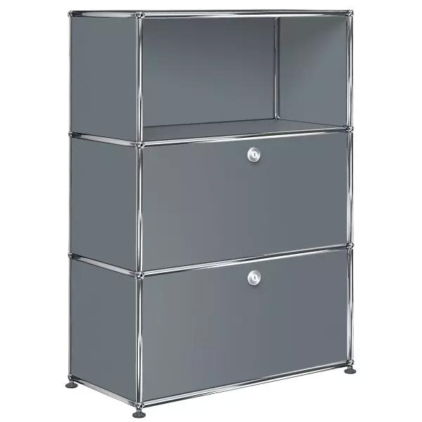 USM 1x3 Module Furniture [W750XD350XH(350+350+350)] #USM Mid-Gray