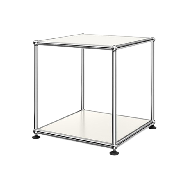 1x1 Metal Side Table [W350XD350XH350] by Usm #Pure White [RAL 9010]