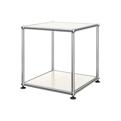 1x1 Metal Side Table [W350XD350XH350] by Usm #Pure White [RAL 9010]