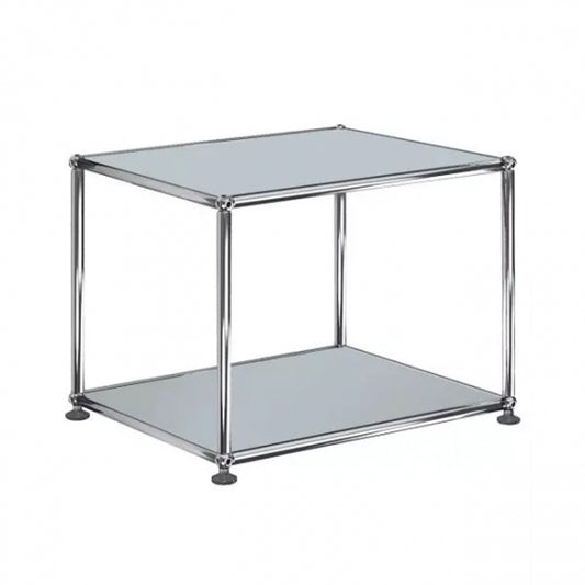 1x1 Metal Side Table [W500XD350XH395] by Usm #USM Matte Silver