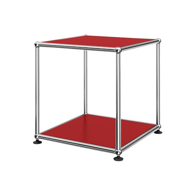 1x1 Metal Side Table [W350XD350XH350] by Usm #USM Ruby Red