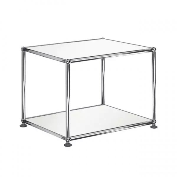 1x1 Metal Side Table [W500XD350XH395] by Usm #Pure White [RAL 9010]