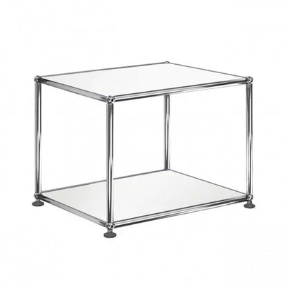1x1 Metal Side Table [W500XD350XH395] by Usm #Pure White [RAL 9010]