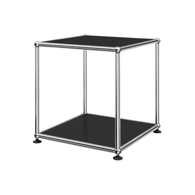 1x1 Metal Side Table [W350XD350XH350] by Usm #Graphite Black [RAL 9011]