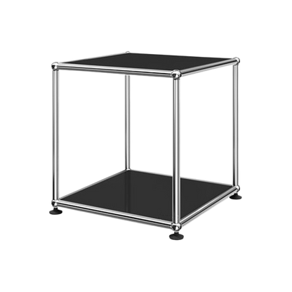 1x1 Metal Side Table [W350XD350XH350] by Usm #Graphite Black [RAL 9011]