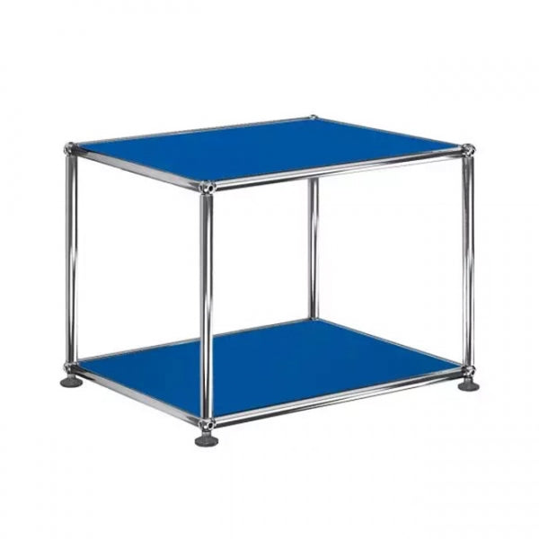 1x1 Metal Side Table [W500XD350XH395] by Usm #Gentian Blue [RAL 5010]