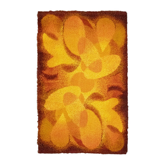 Orange Abstract Rug from Desso, 1970s