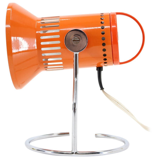 Orange Adjustable Table Lamp, Czechoslovakia, 1970s